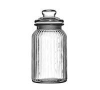 Premier Housewares Large Storage Jar With Chalkboard Lid Clear Glass Storage Container For Everyday Use Large Container Transparent 12 x23 x12 cm