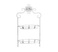 Premier Housewares Le Bain 2-Tier Stand - White