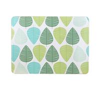 Premier Housewares Leaf Placemats - Set of 4, Green, H2 x W29 x D22cm