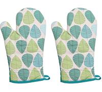 Premier Housewares Leaf Single Oven Glove - Green (Pack of 2)