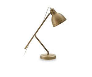 Premier Housewares Led Table Lamp Bright Study Lamps With Gold Frame Office Reading Lamp Made With A Slim Design Desk Lamps For Hallways Living Room