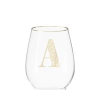 Premier Housewares Letter A Stemless Wine Glass