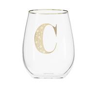 Premier Housewares Letter C Stemless Wine Glass