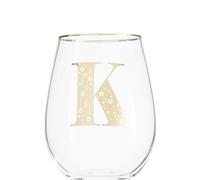 Premier Housewares Letter K Stemless Wine Glass