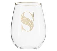 Premier Housewares Letter S Stemless Wine Glass