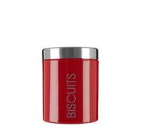 Premier Housewares Liberty Biscuit Canister - Red,H18 x W14 x D14cm
