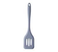 Premier Housewares Light Blue Silicone Slotted Turner With Comfortable Tapered Handle|Heat-Resistant Spatula With Slotted Design for Draining Liquids|Stain-Resistant Spatula