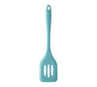 Premier Housewares Light Green Silicone Slotted Turner|Heat-Resistant Slotted Spatula For Draining Liquids|Non-Stick Cookware With Hanging Loop|Ideal For Flipping, & Stirring
