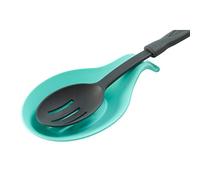 Premier Housewares Light Green Silicone Spoon Rest|Heat-Resistant Kitchen Accessories Spoon Holder|Non-Stick Cooking Spoon Rest with Hanging Loop|Dishwasher Safe Spoon Stand
