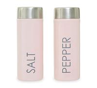 Premier Housewares Light Pink Salt and Pepper Set for Kitchen/Refillable Pepper Shaker/Salt Grinder Set/Salt and Pepper Mill Set Dimensions W4 x D4 x H11cm