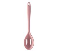 Premier Housewares Light Pink Silicone Slotted Spoon|Durable & Odour-Resistant Spoon With Slotted Paddle For Draining Oils|Non-Stick Cookware Spoon with Convenient Hanging Hole