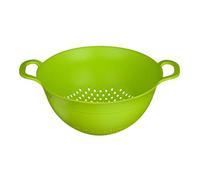 Premier Housewares Lime Green Plastic Colander Strainer With Holes Ideal For Washing And Draining Vegetables Pasta Food Strainer With Handles Perfect For Daily Use 23 x 12 x 30