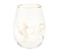 Premier Housewares Lion Stemless Wine Glass