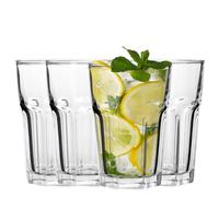 Set Of 4 Luxor Clear Glass Tumblers, 360 ml