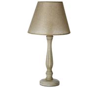 Premier Housewares Maine Lined Wooden Candlestick Table Lamp