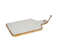 Premier Housewares Maison By Premier White Marble And Gold Foil Serving Serve Board