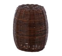 Premier Housewares Maka Natural Brown Rattan Stool