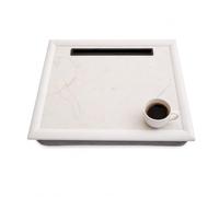Premier Housewares Marble Lap Tray with Ipad Holder | Cushioned Base