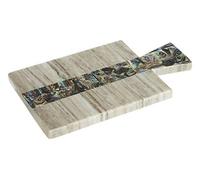 Interiors by PH Small Beige Marble Paddle Board, Brown