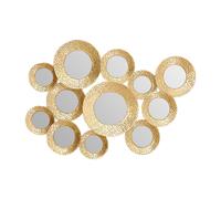 Premier Housewares Marcia Hammered Gold Wall Mirror