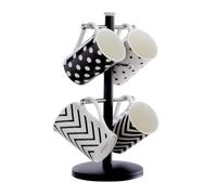 6 Cup Mug Tree - Black
