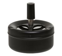 Premier Housewares Ash Tray Matte Black Outdoor Ashtray with Lid for Cigarettes Fancy Ashtray Garden Ashtrays - Small, Matte Black
