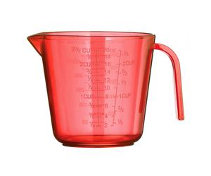 Premier Housewares Measuring Jug Red Measuring Cups Plastic Measuring Jugs For Daily Use Kitchen Accessories 600ml Measuring Cup w15 x d12 x h11cm