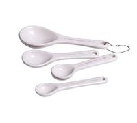 Premier Housewares Measuring Spoons, Dolomite, Green/Cream/Pink, Set of 4