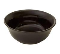 Premier Housewares Medium Black Bowls Stoneware Serving Bowl/Salad Bowl Ideal For Fruit Cereal Pasta Soup Bowl With Matte Exterior/Decorative Bowl 16x16x6 cm