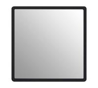 Premier Housewares Medium Black Wall Mirror with Gold Edge