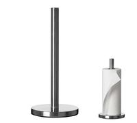 Premier Housewares Minimalist Design Stainless Steel Kitchen Roll Holder | Stylish Roll Holder For Paper Towels | One Handed Use Holder For Kitchen | Robust Kitchen Accessory