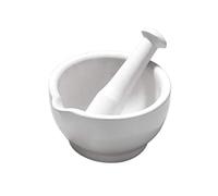 Premier Housewares Mortar and Pestle - 8 x 14 x 14 cm, White