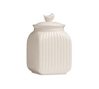 Premier Housewares Mrs Henderson Canister, Cream, 20 x 12 x 12 cm