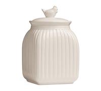 Premier Housewares Mrs Henderson Canister, Cream, 23 x 14 x 14 cm