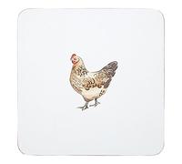 Premier Housewares Mrs Henderson Coasters, White, Set of 4