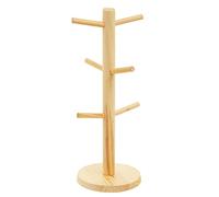 Premier Housewares Mug Tree, Silver/White, 6 Cup