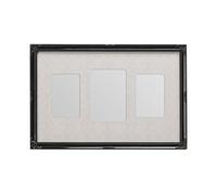 3 Photo Multi Photo Frame Premier Housewares Black One Size