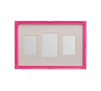 Premier Housewares Multi-Photo Frame for 3 Photos, Pink