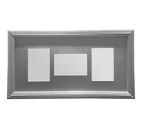 Premier Housewares Silver 3 Photo Multi Photo Frame