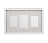 Premier Housewares Multi-Photo Frame for 3 Photos, White