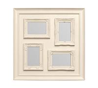 Premier Housewares Multi-Photo Frame for 4 Photos of 4 x 6-Inch Size, Cream