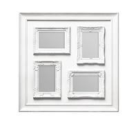 Premier Housewares Multi-Photo Frame for 4 Photos of 4 x 6-Inch Size, White