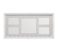 5 Photo Multi Photo Frame Premier Housewares White One Size