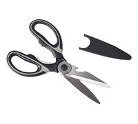 Premier Housewares Multipurpose Black And Grey Scissors | Ergonomic Scissors For Kitchen Use | Comfortable Sharp Kitchen Scissors Steel Scissors For Kitchen