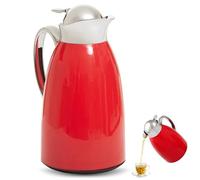 Premier Housewares Multipurpose Use Red Vacuum Jug | Durable Thermos Jug For Breakfast | Stylish Design Vacuum Thermos Jug For Dining Table | Ergonomic Handle Jug For Hot Drinks