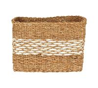 Premier Housewares Natural Finishing Basket Storage Solution For Pantry Round Kitchen Closet Bathroom Jute Basket With Vintage Design 40 x 52 x 40