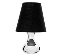 Premier Housewares Nell Black Fabric Shade Table Lamp
