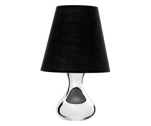 Premier Housewares Nell Black Fabric Shade Table Lamp
