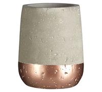 Premier Housewares Neptune Tumbler, Concrete, Grey/Copper, 8 x 8 x 10 cm