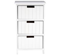 Premier Housewares New England 3-Drawer Chest, Wood, White